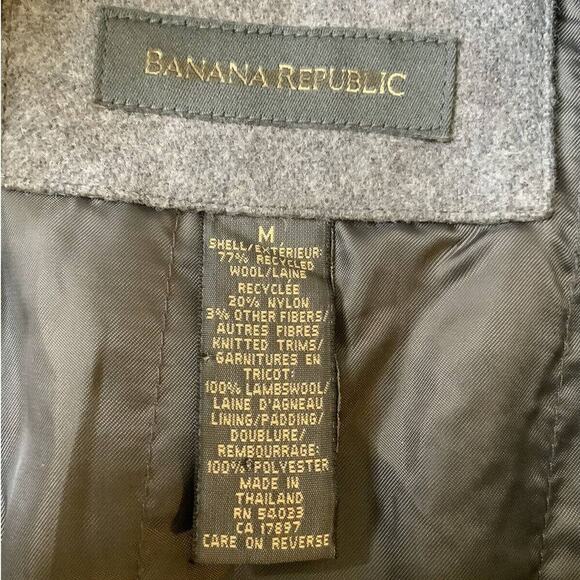 Banana Republic Sweater Recycled Wool Blend Half Zip Pullover Mens Size Medium - Picture 7 of 7